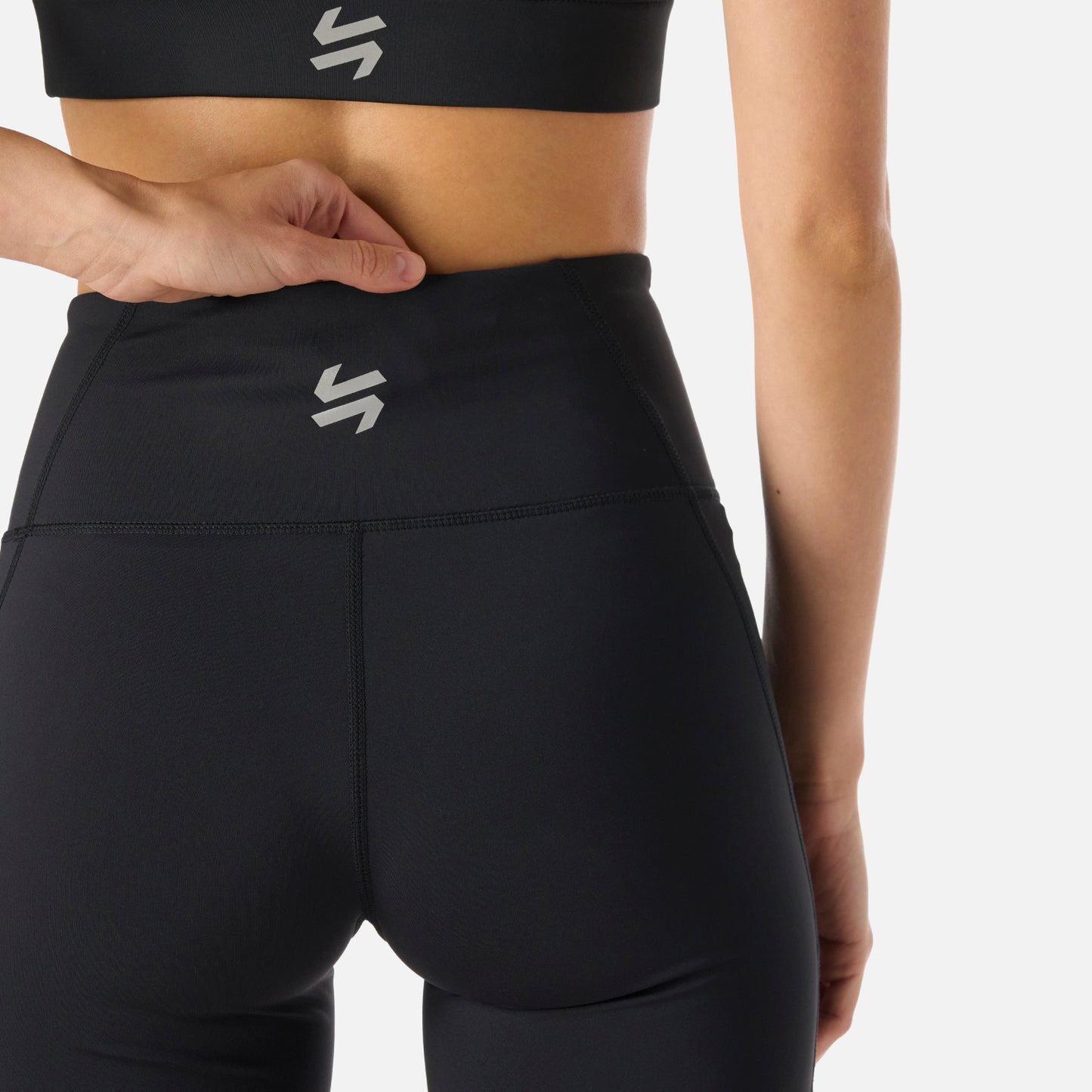 Calza Mujer Built To Move Compressive Short High Rise Leggins Negro Vulcano