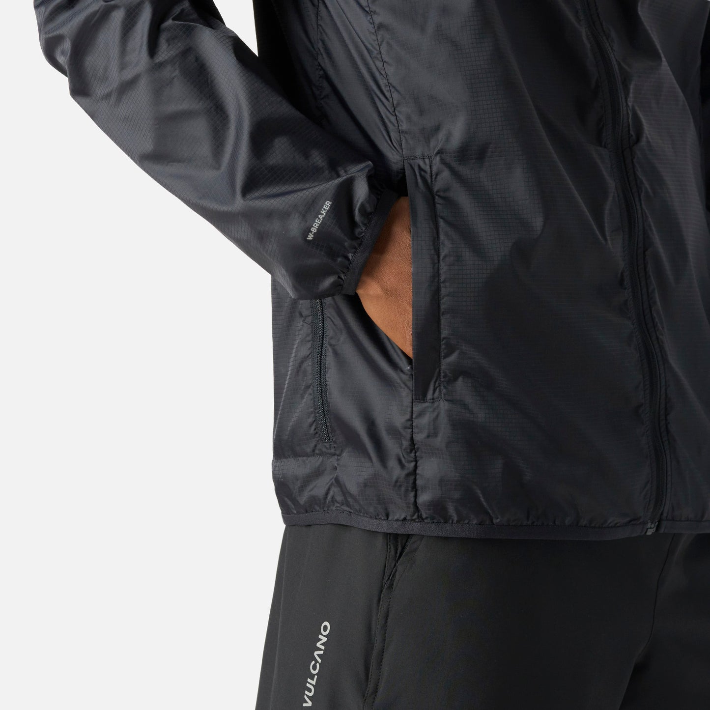 Chaqueta Hombre Built To Move Windbreaker Jacket Negro Vulcano
