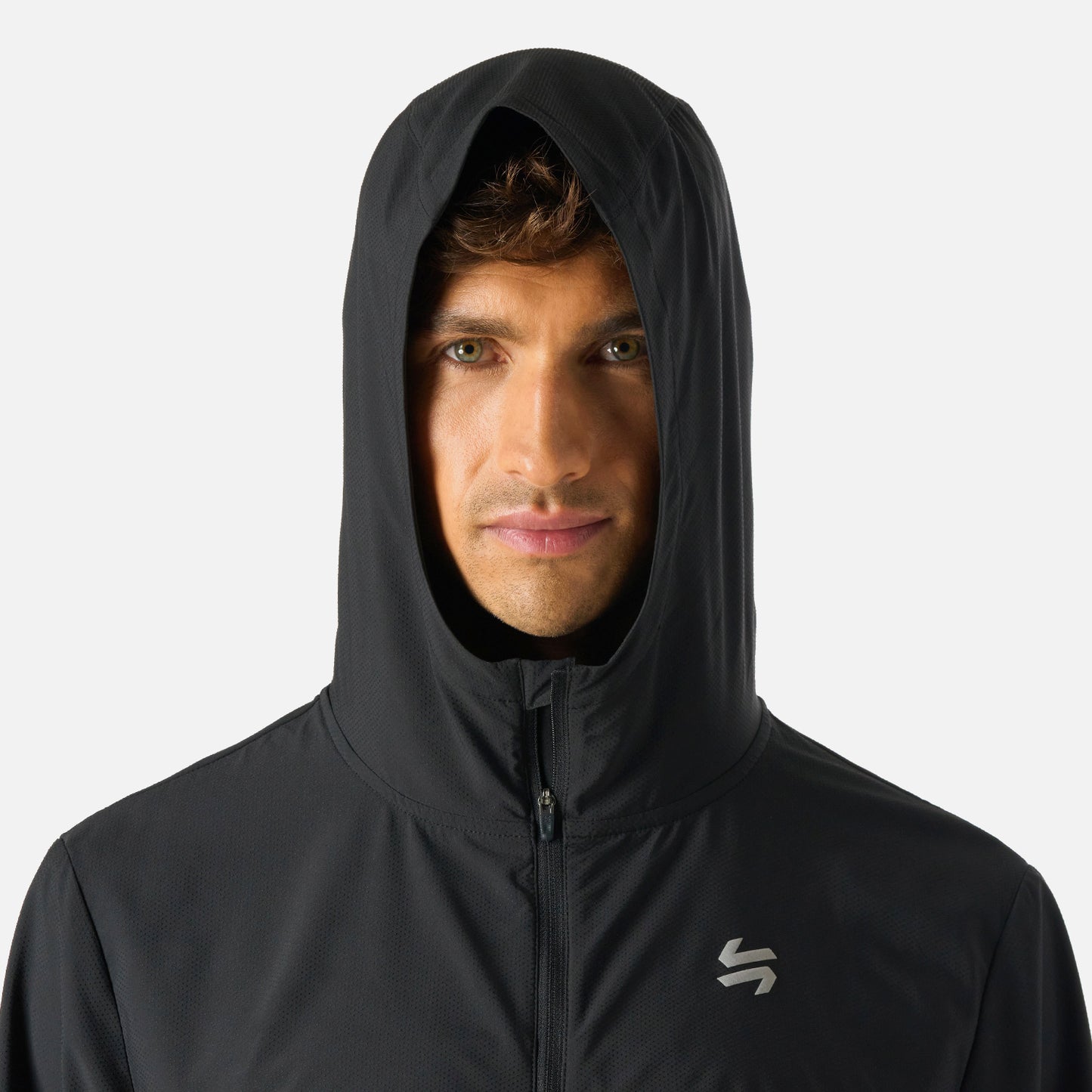 Chaqueta Hombre Built To Move Pro Windbreaker Jacket Negro Vulcano