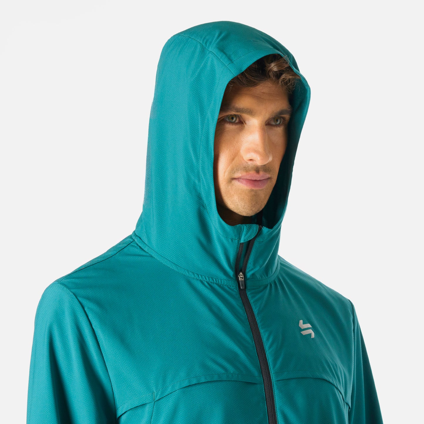 Chaqueta Hombre Built To Move Pro Windbreaker Jacket Petroleo Vulcano