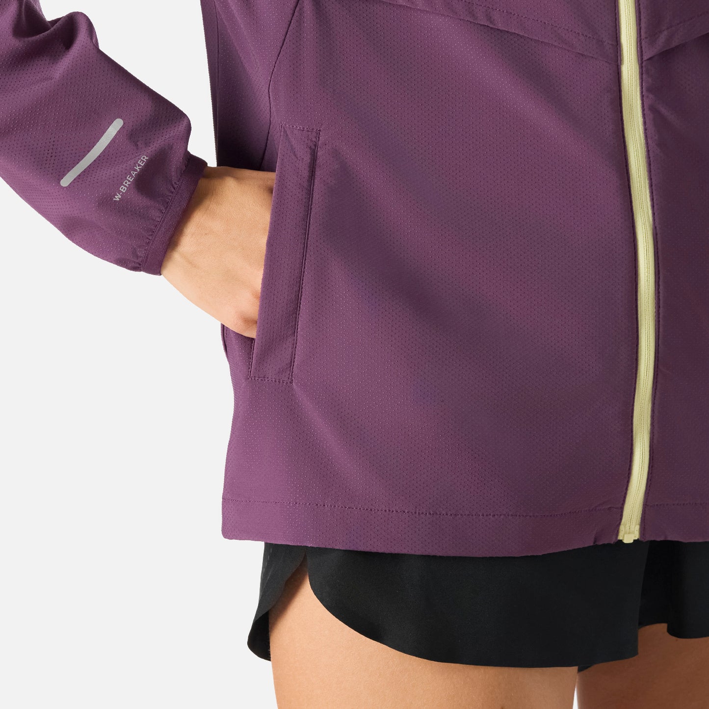 Chaqueta Mujer Built To Move Pro Windbreaker Jacket Morado Oscuro Vulcano