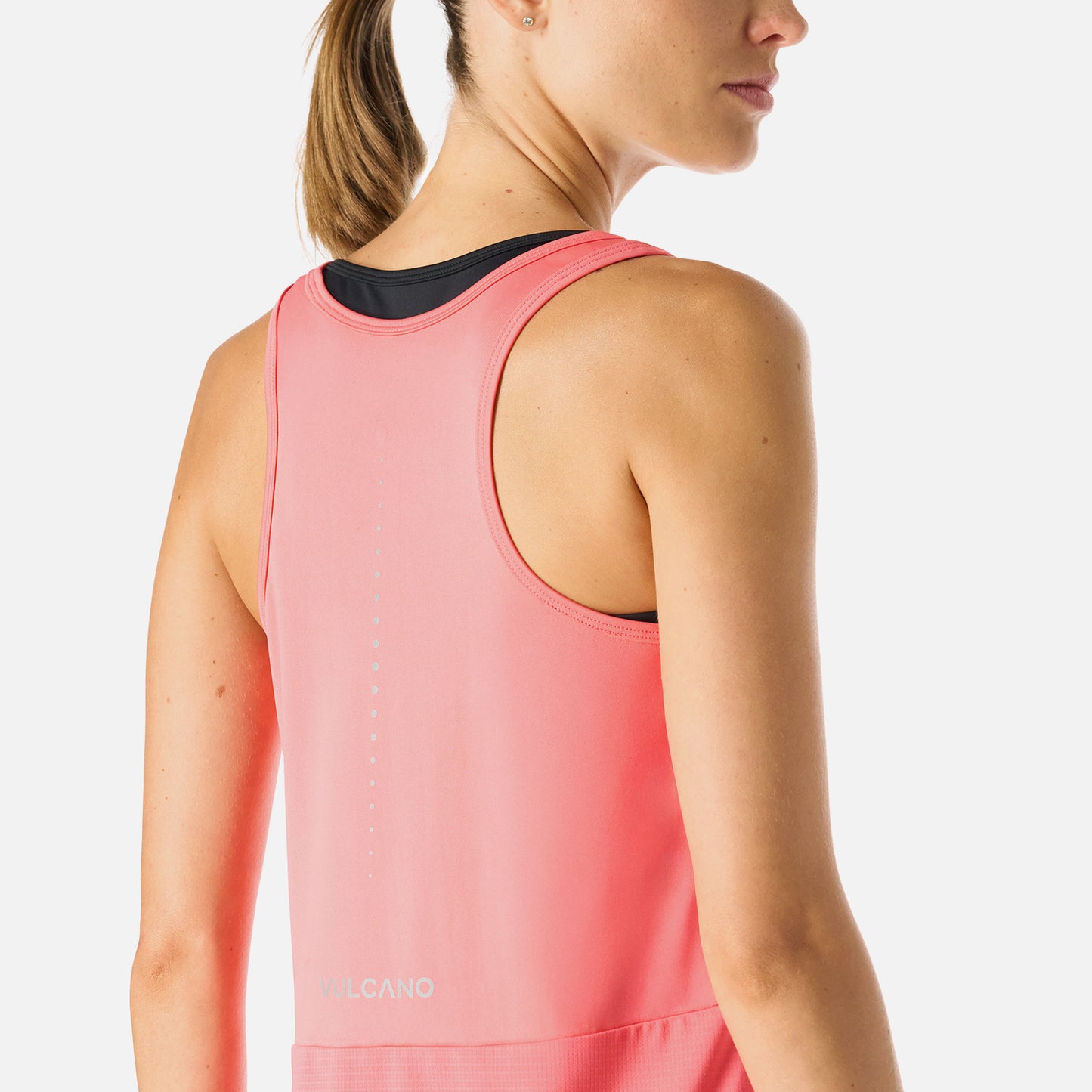 Polera Mujer Built To Move Tank Top Coral Vulcano