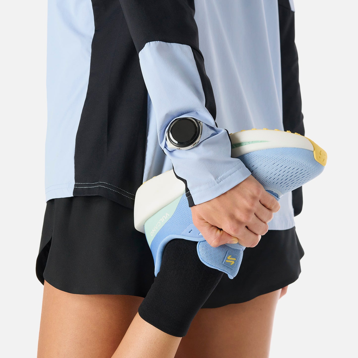 Polerón Mujer Built To Move Pro 1/4 Zip Midlayer Celeste Vulcano