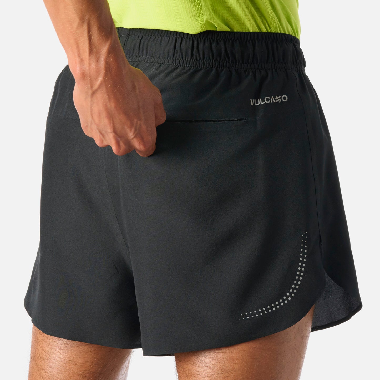 Shorts Hombre Built To Move 3" Shorts Negro Vulcano