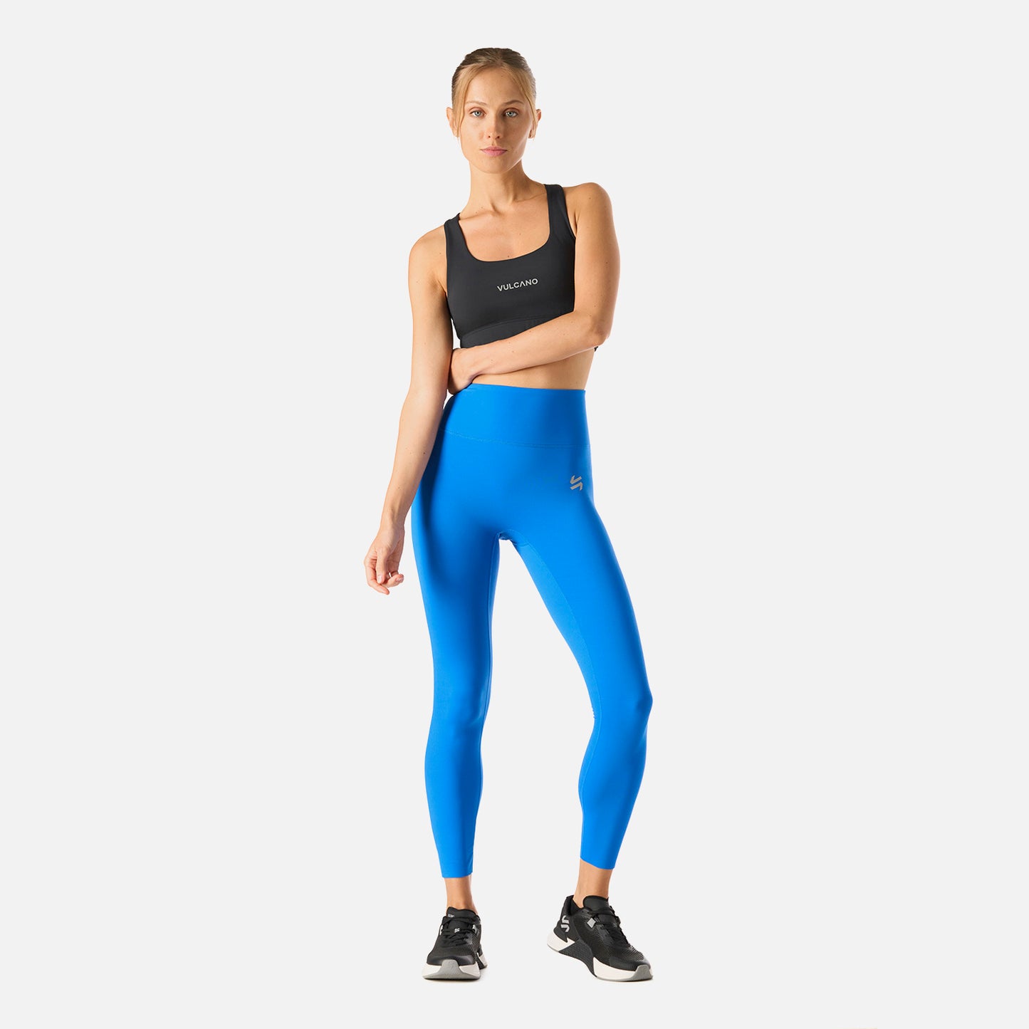 Calza Mujer Tempo 7/8 Super High Rise Leggins Azul Vulcano