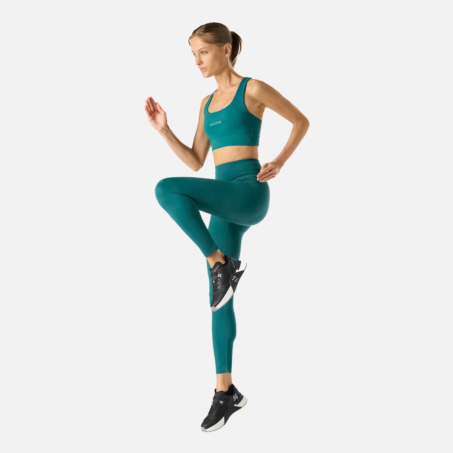 Calza Mujer Tempo 7/8 Super High Rise Leggins Petroleo Vulcano