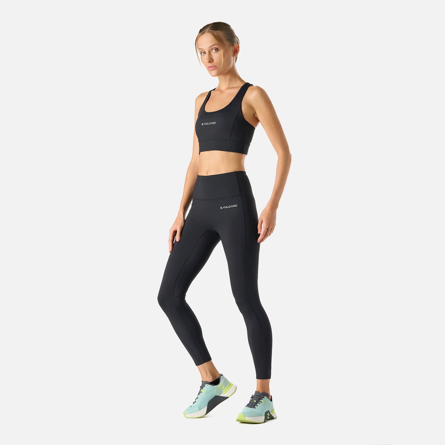Calza Mujer Built To Move 7/8 High Rise Leggins Negro Vulcano