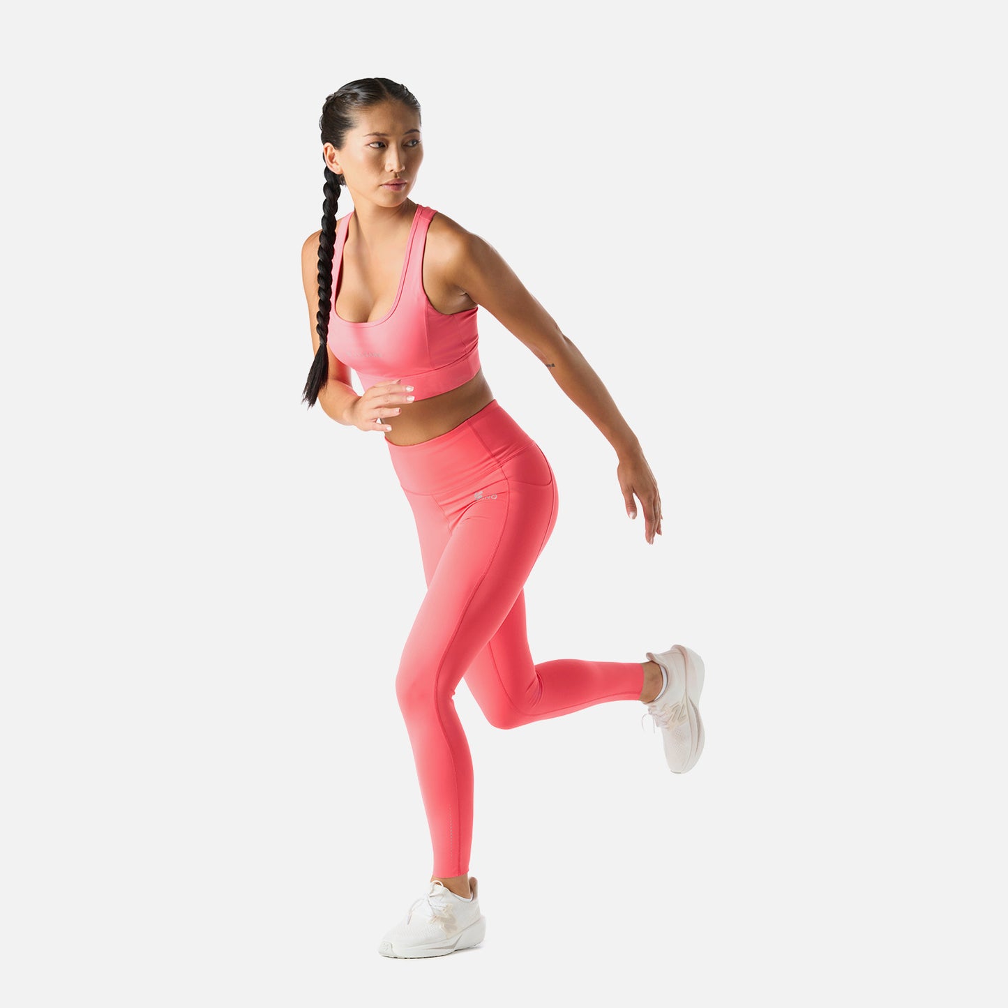Calza Mujer Built To Move Compressive 7/8 Super High Rise Leggins Coral Vulcano
