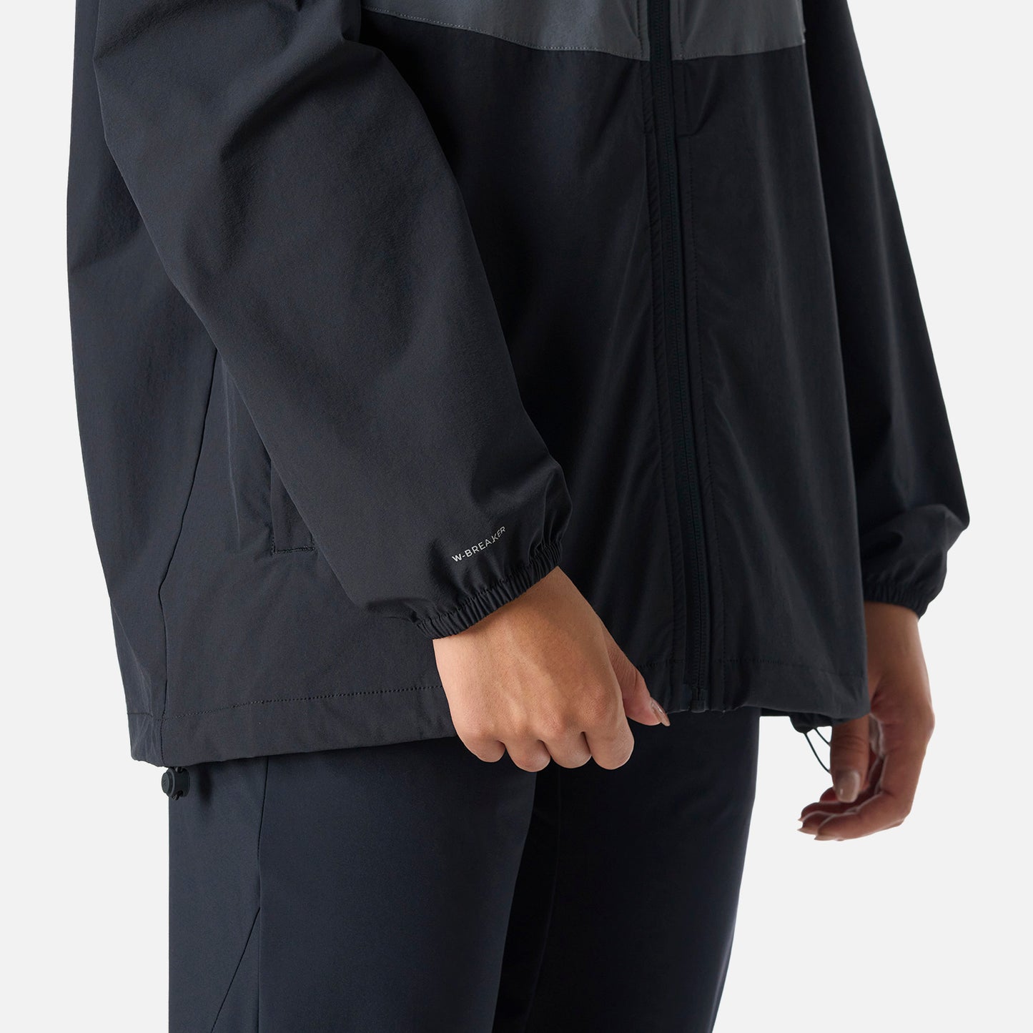 Chaqueta Mujer Tempo Full Zip Windbreaker Jacket Negro Vulcano