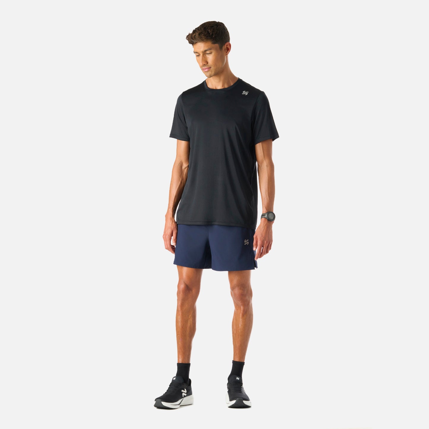 Polera Hombre Tempo Advanced T-Shirt Negro Vulcano