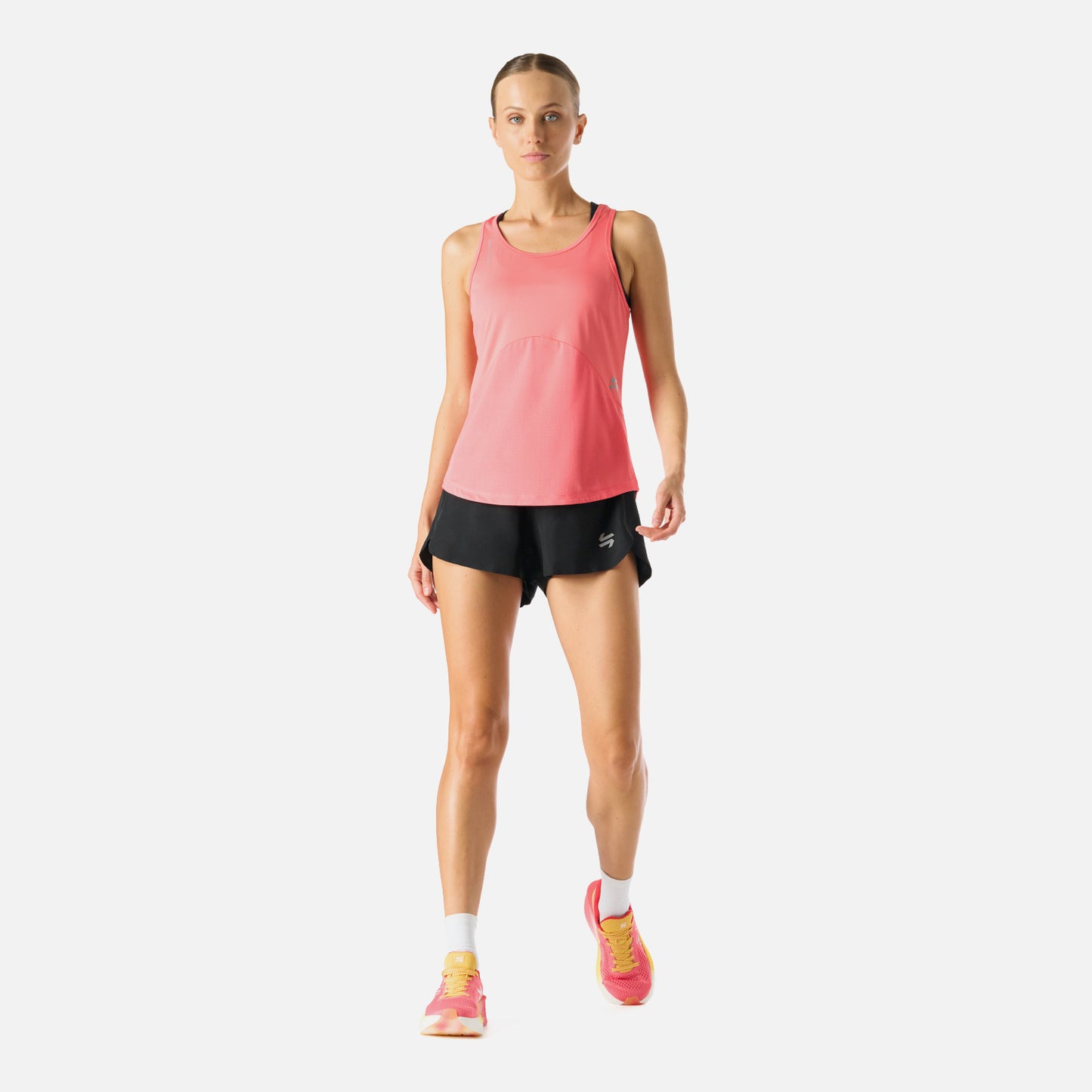 Polera Mujer Built To Move Tank Top Coral Vulcano