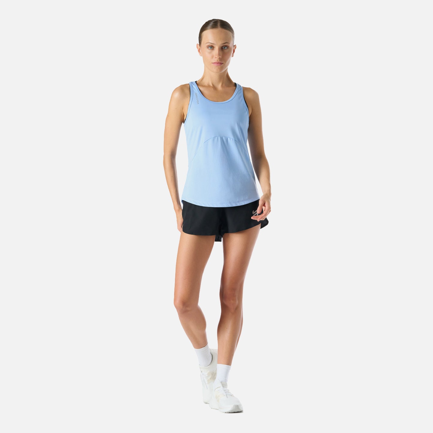 Polera Mujer Built To Move Tank Top Celeste Vulcano