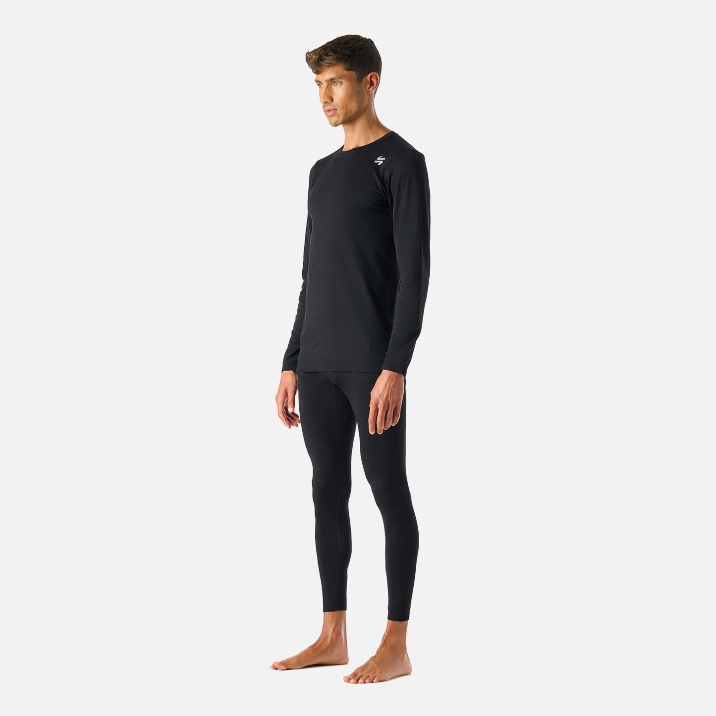 Primera Capa Hombre Built To Move Warm Shield Top Negro Vulcano