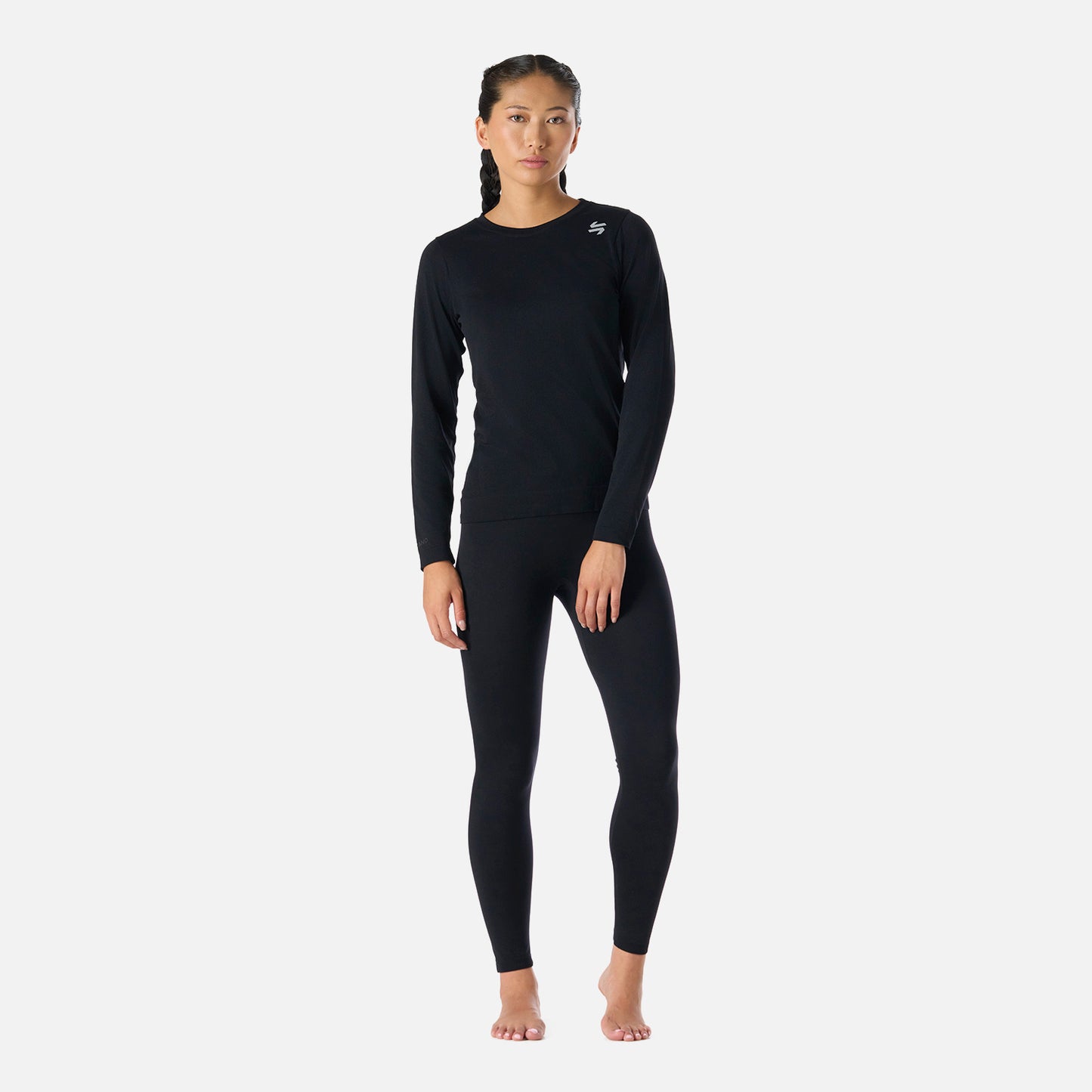 Primera Capa Mujer Built To Move Warm Shield Top Negro Vulcano