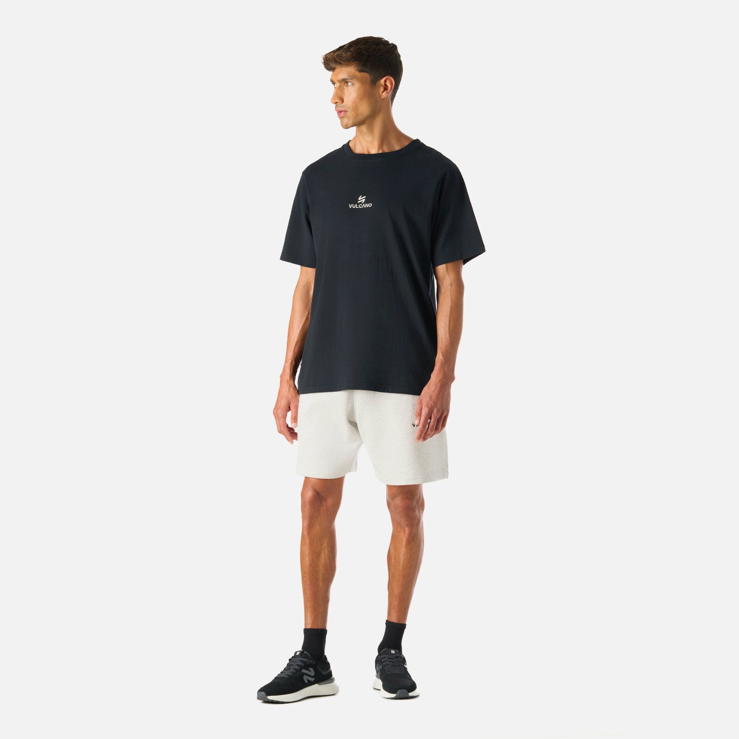 Shorts Hombre Cool Down Shorts Melange Gris Claro Vulcano
