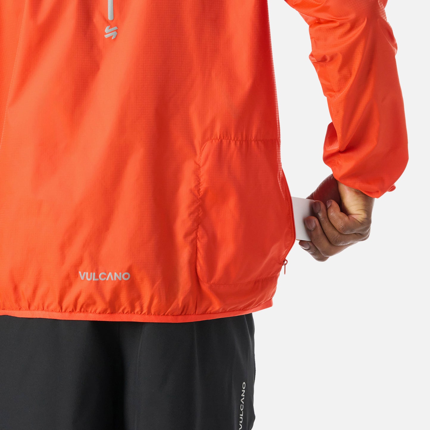 Chaqueta Hombre Built To Move Windbreaker Jacket Naranjo Vulcano