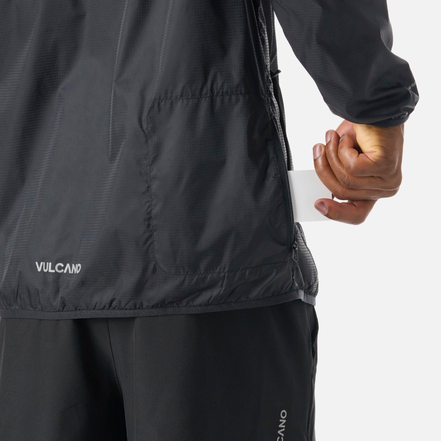 Chaqueta Hombre Built To Move Windbreaker Jacket Negro Vulcano