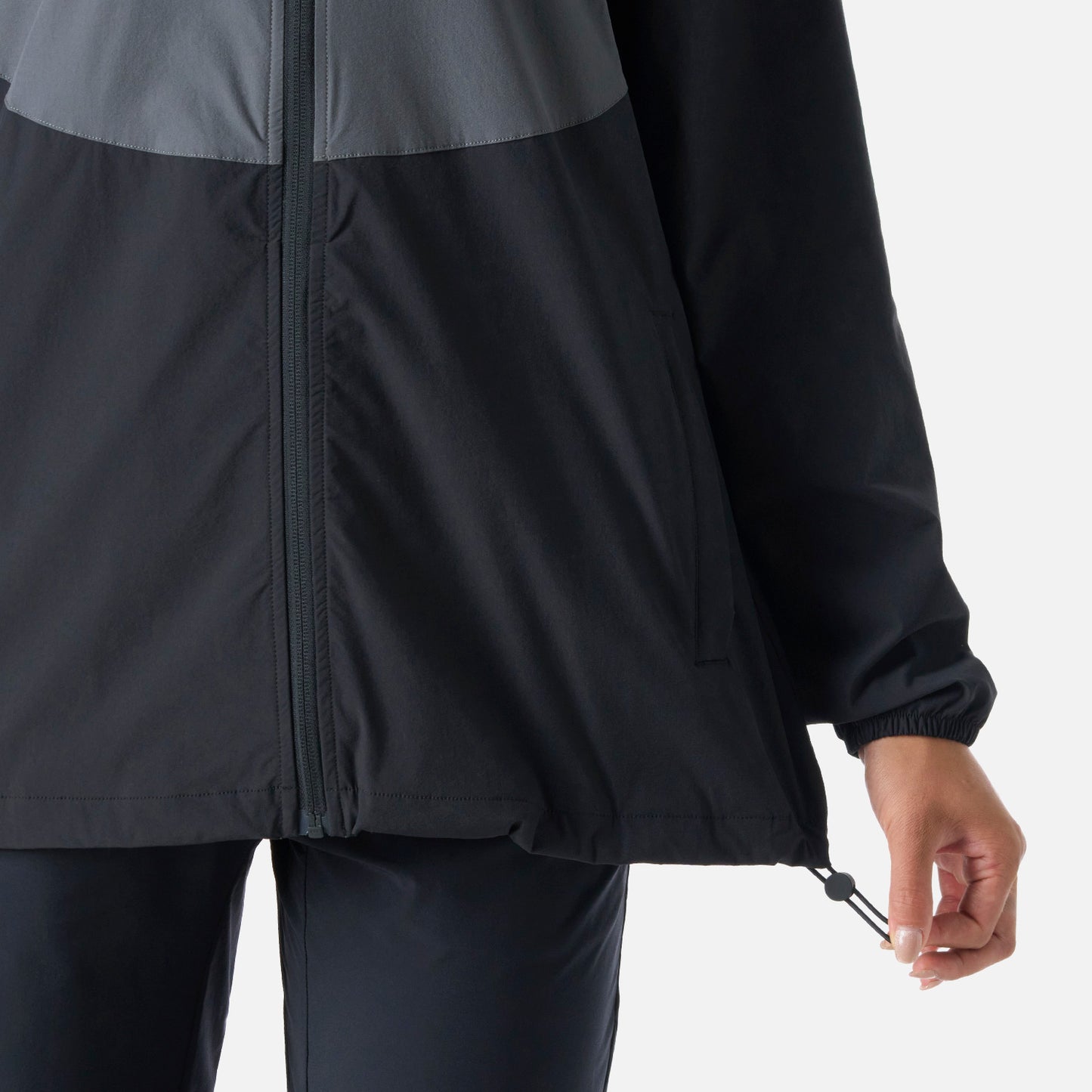 Chaqueta Mujer Tempo Full Zip Windbreaker Jacket Negro Vulcano