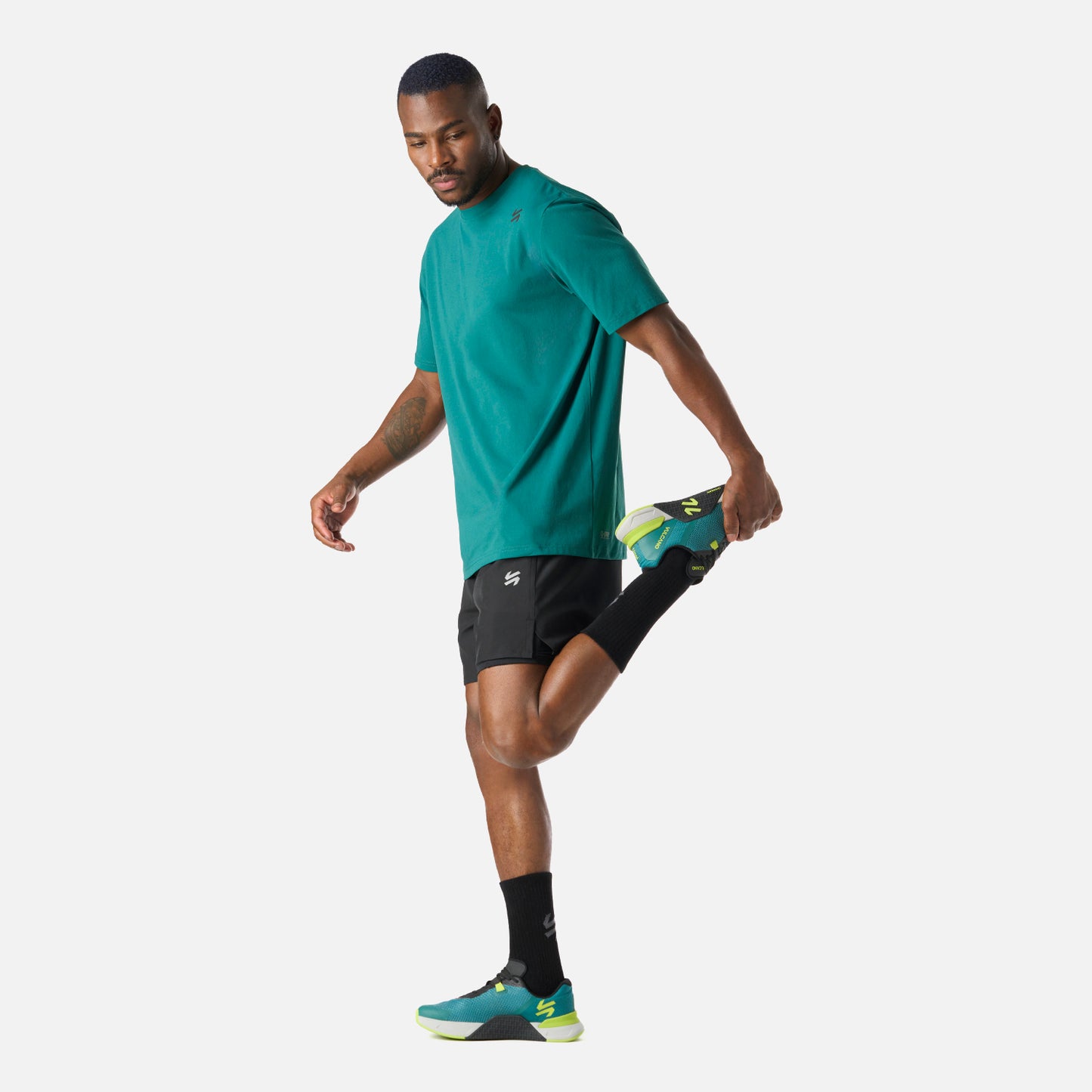 Shorts Hombre Built To Move 2-in-1 5" Shorts Negro Vulcano