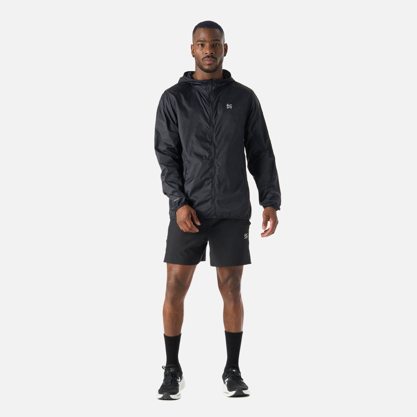Chaqueta Hombre Built To Move Windbreaker Jacket Negro Vulcano