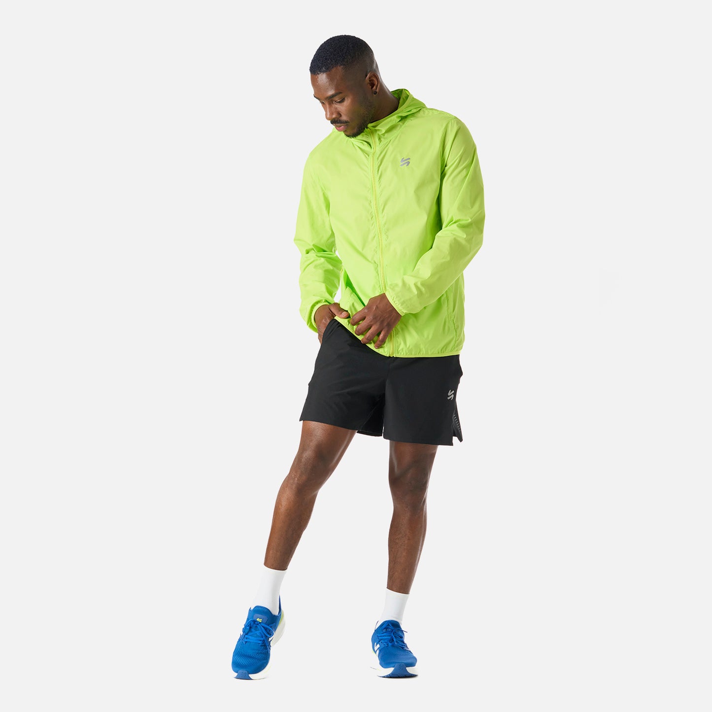 Chaqueta Hombre Built To Move Windbreaker Jacket Verde Lima Vulcano
