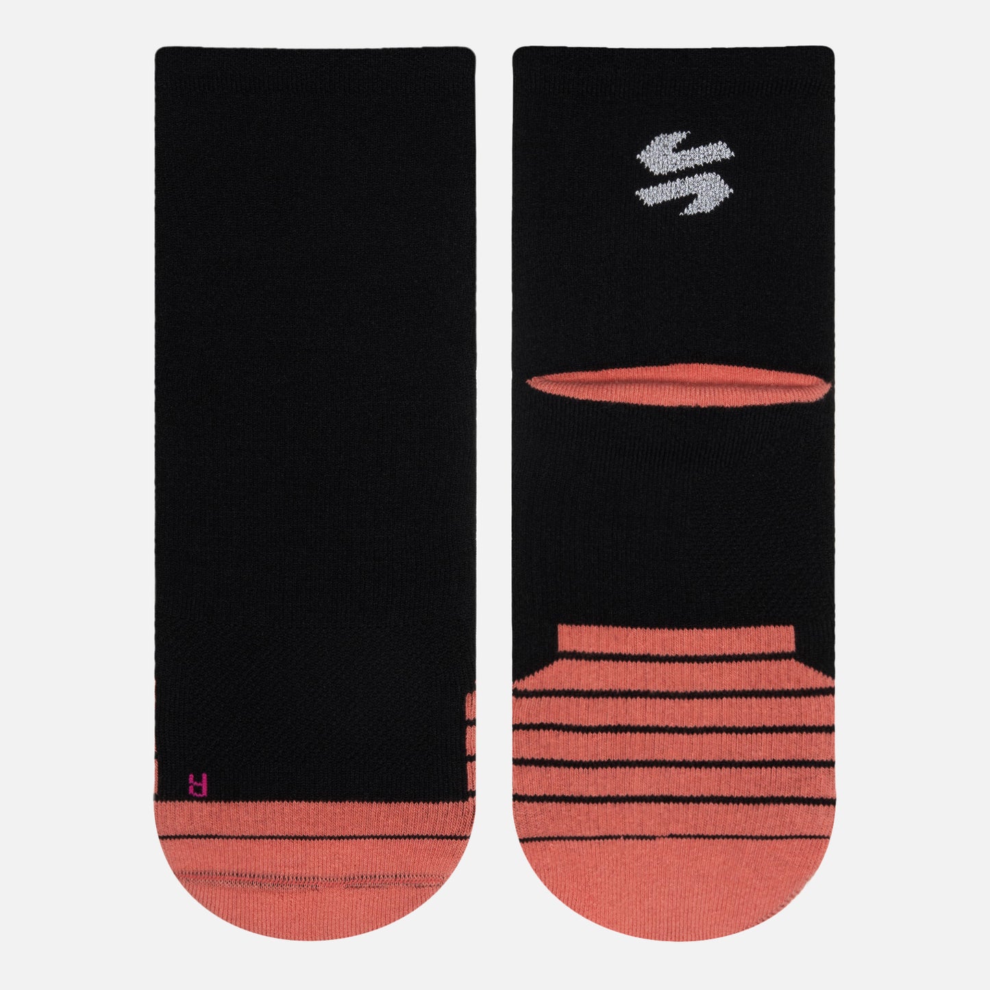 Calcetines Mujer Stride Running Mid Socks Negro Vulcano