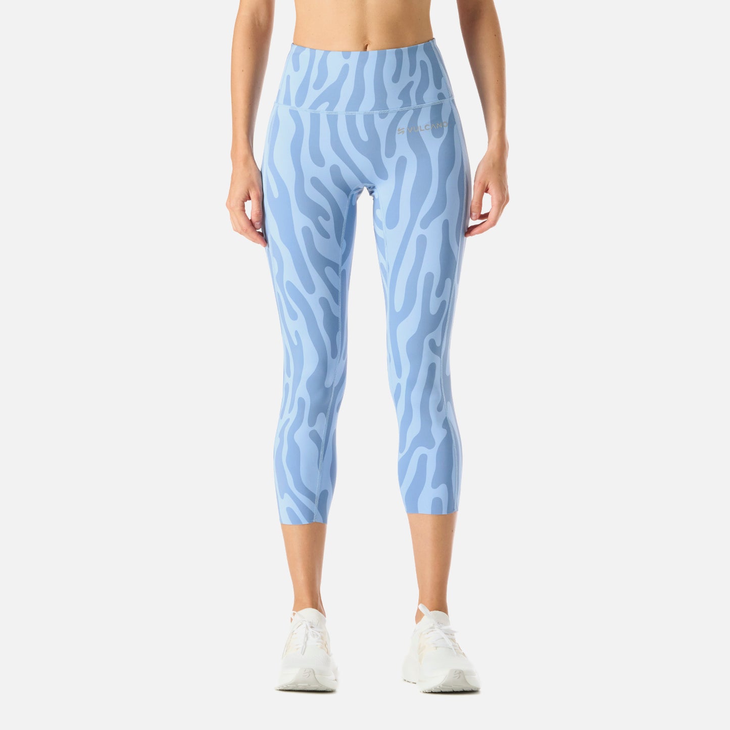 Calza Mujer Built To Move 3/4 High Rise Leggins Print Celeste Vulcano
