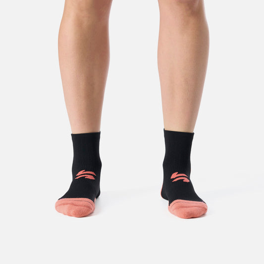 Calcetines Mujer Stride Running Short Socks Negro Vulcano