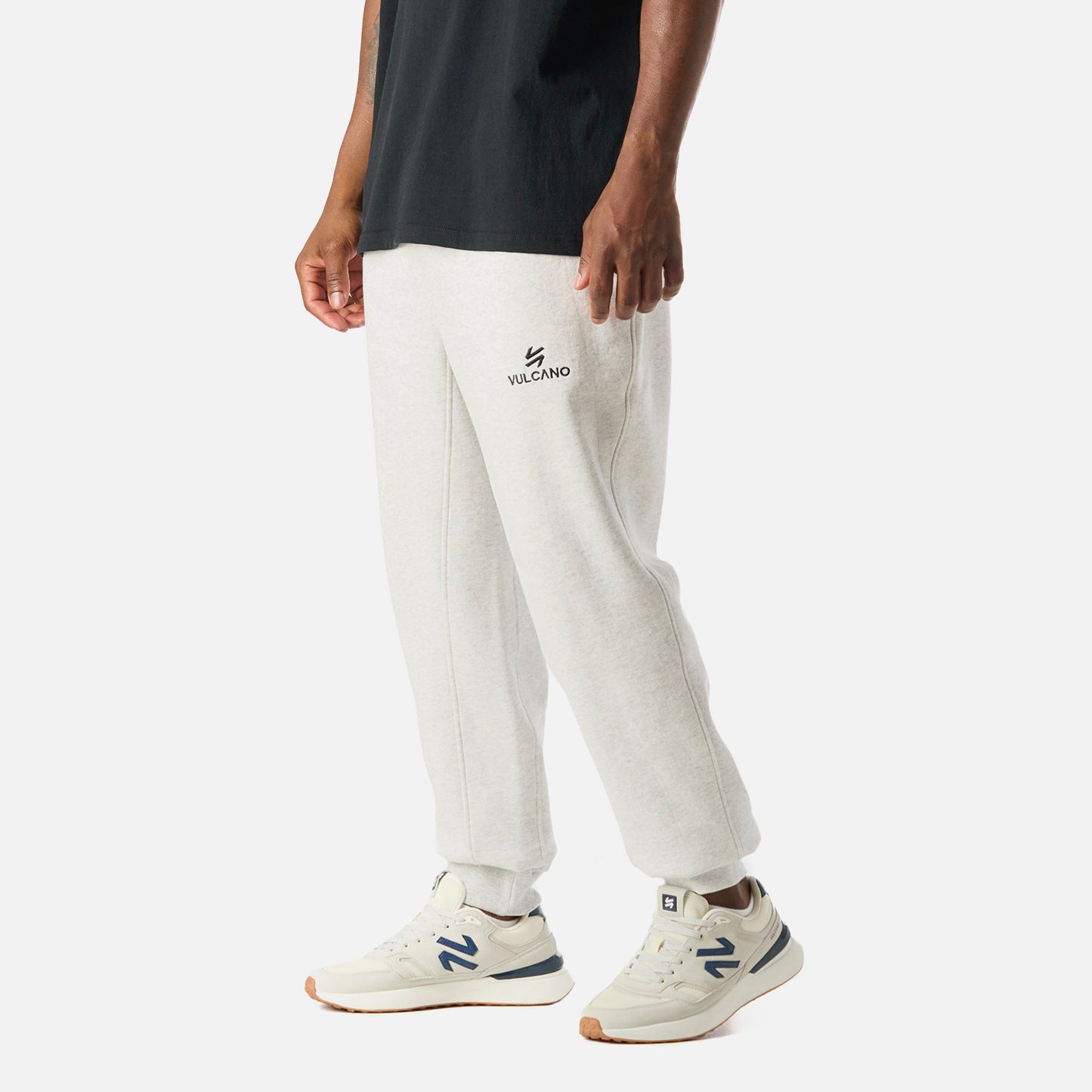 Pantalón Hombre Cool Down Jogger Pants Melange Gris Claro Vulcano