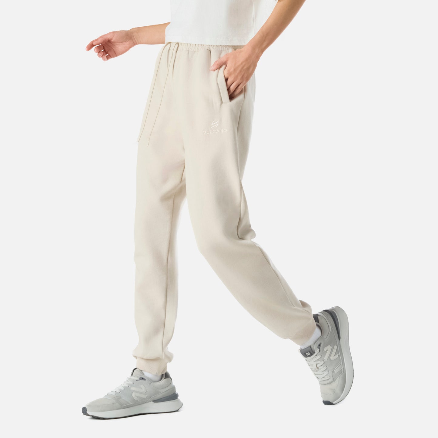 Pantalón Mujer Cool Down Jogger Pants Crema Vulcano