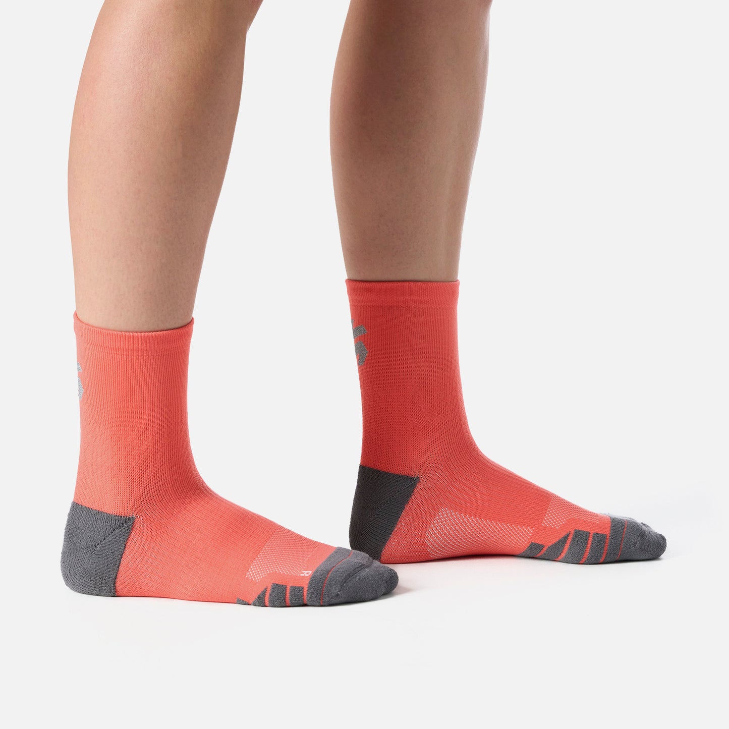 Calcetines Mujer Stride Running Mid Socks Coral Vulcano