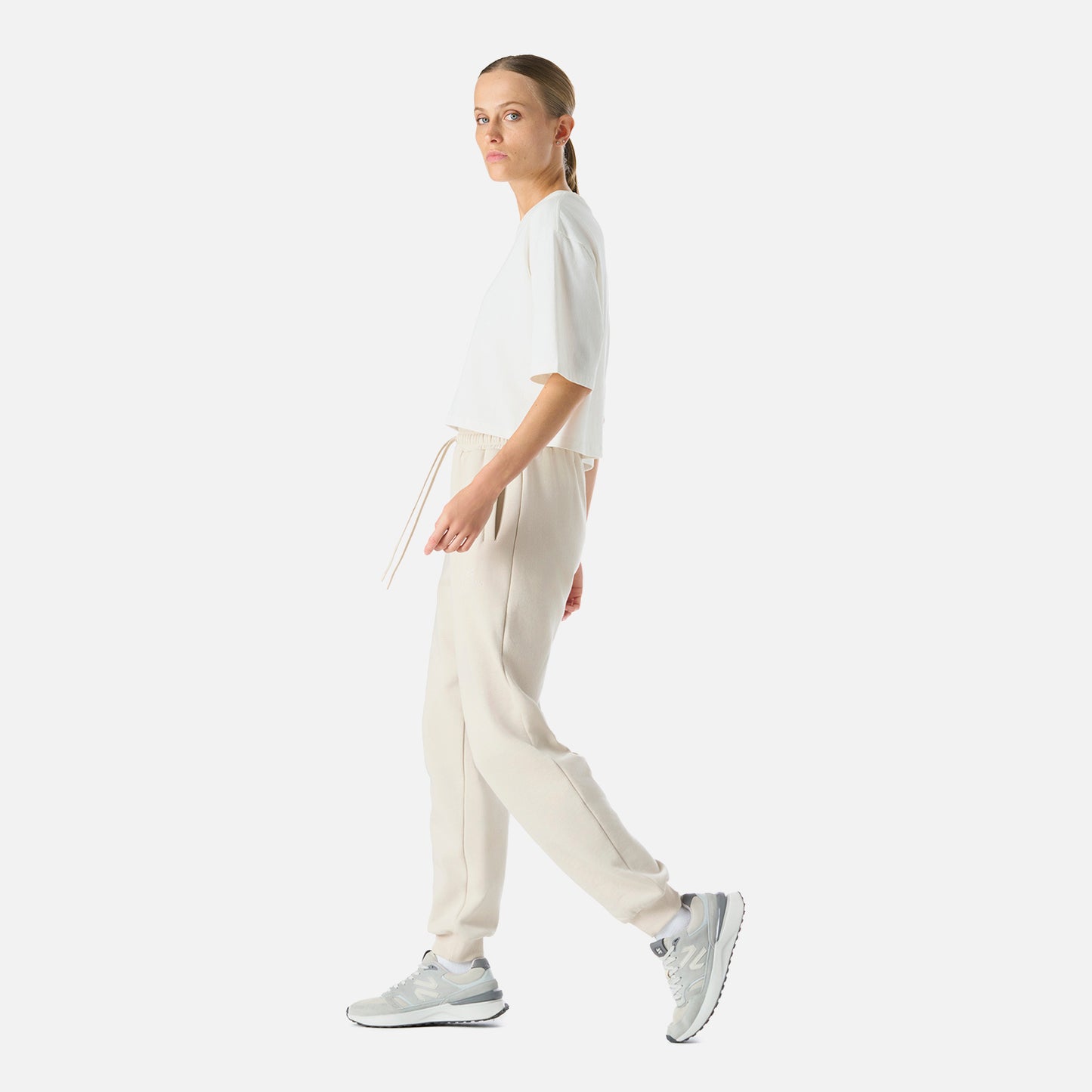 Pantalón Mujer Cool Down Jogger Pants Crema Vulcano