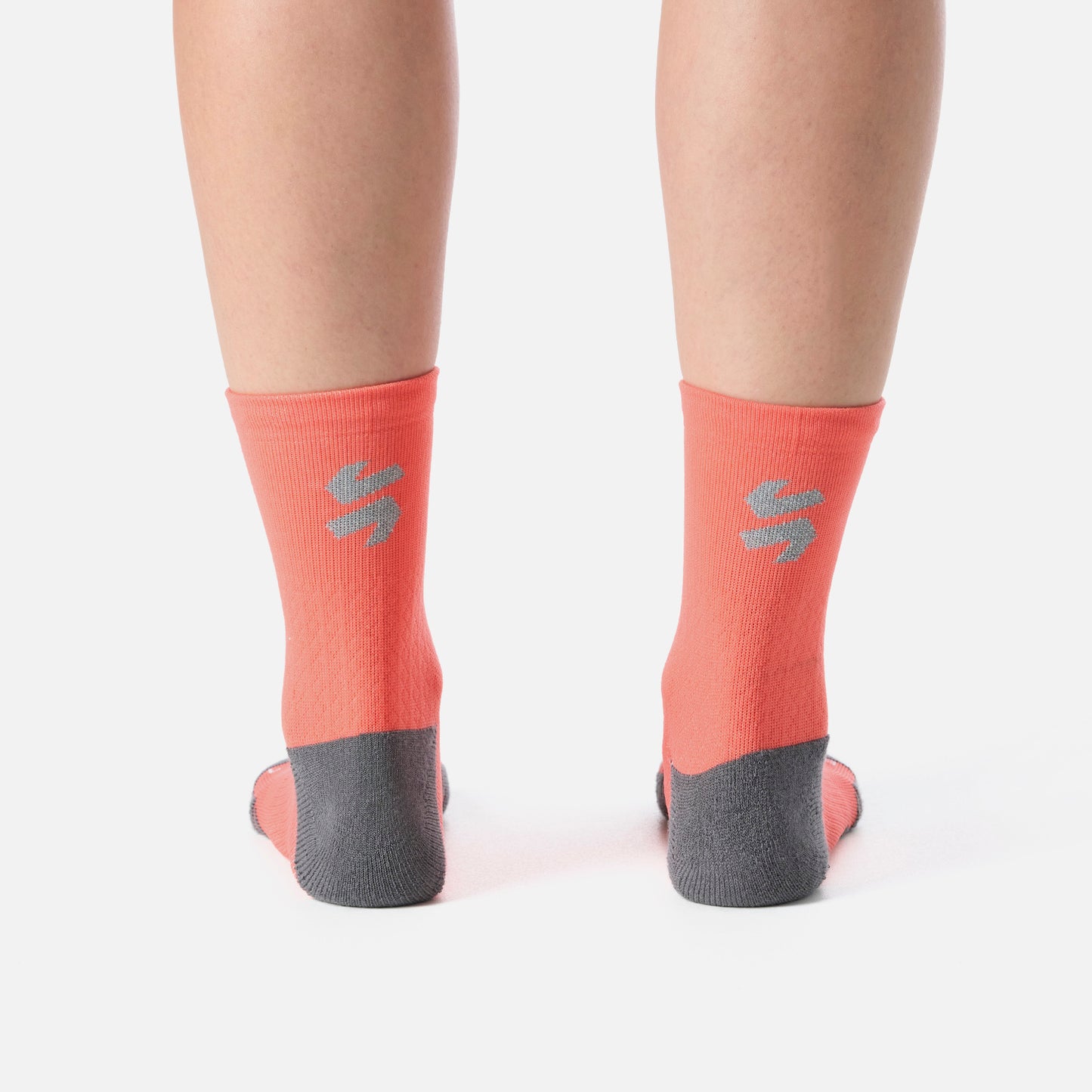 Calcetines Mujer Stride Running Mid Socks Coral Vulcano