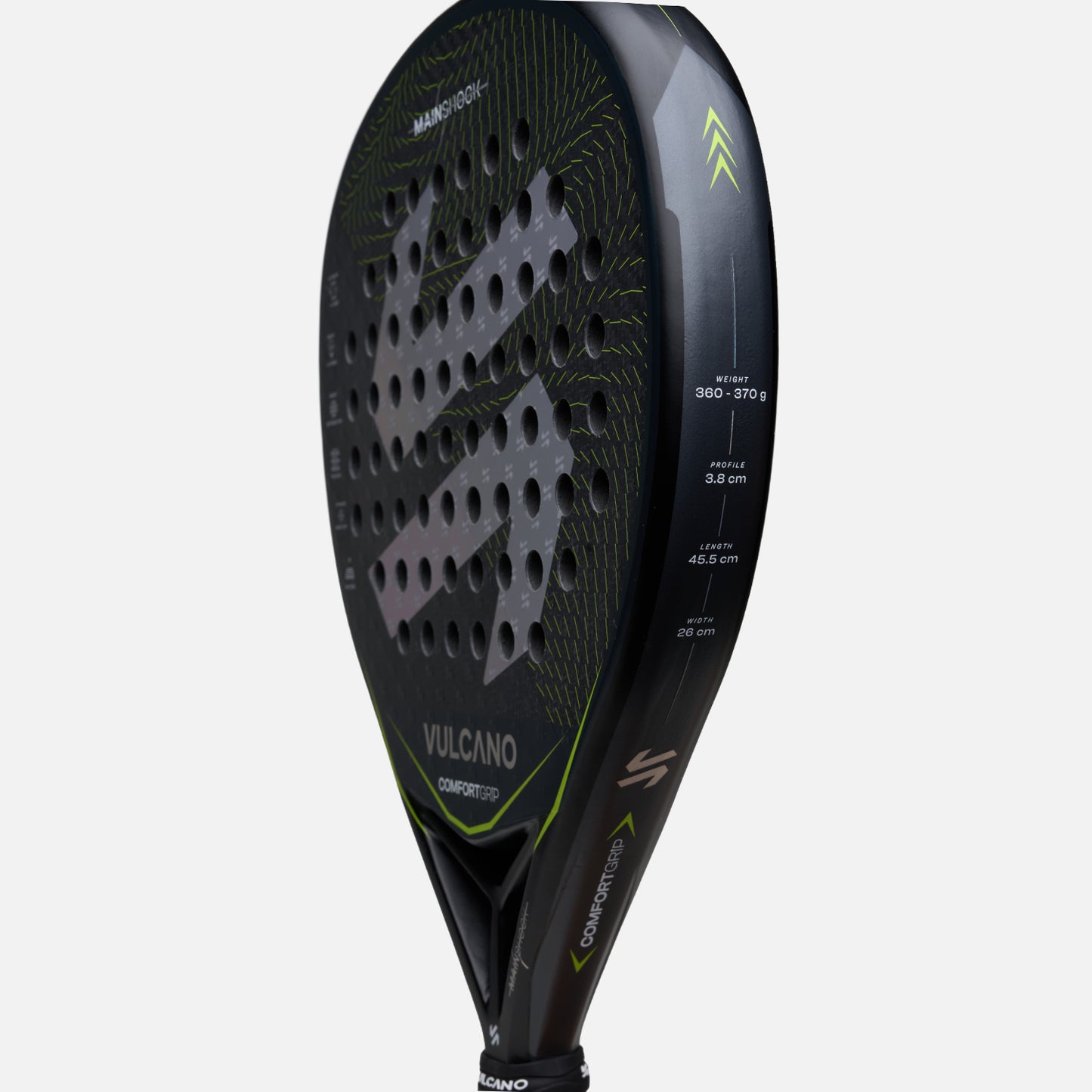 Pala Mainshock Padel Racket Negro Vulcano