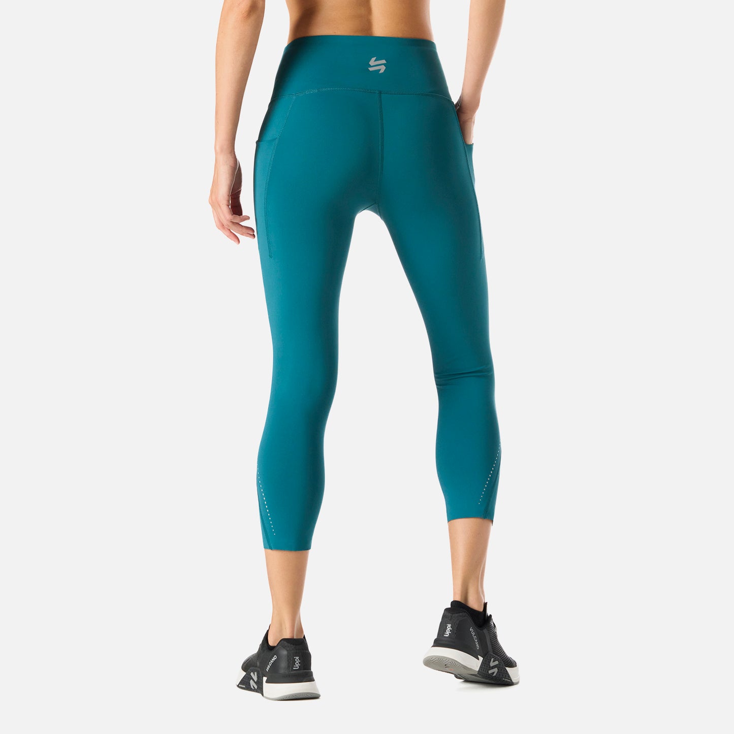 Calza Mujer Built To Move Compressive 3/4 Super High Rise Leggins Petroleo Vulcano