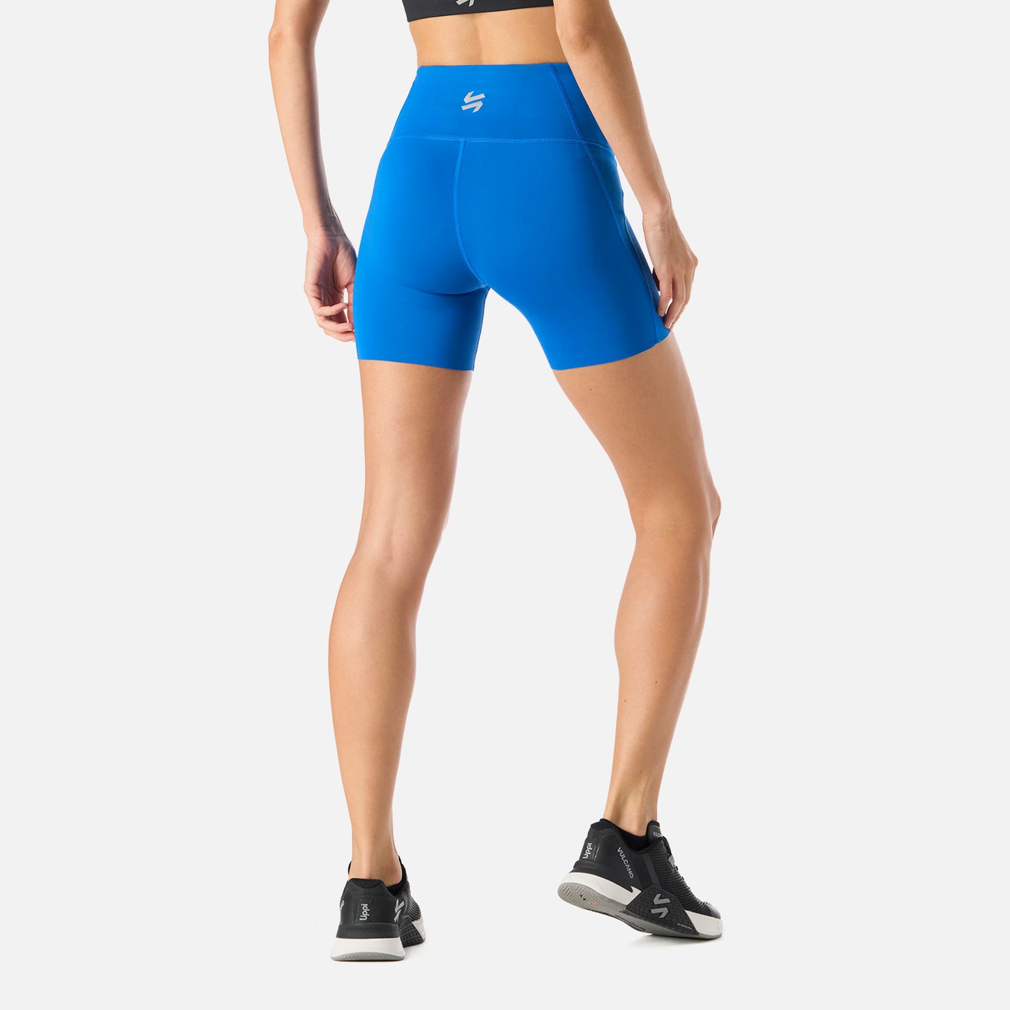 Calza Mujer Built To Move Compressive Short High Rise Leggins Azul Vulcano