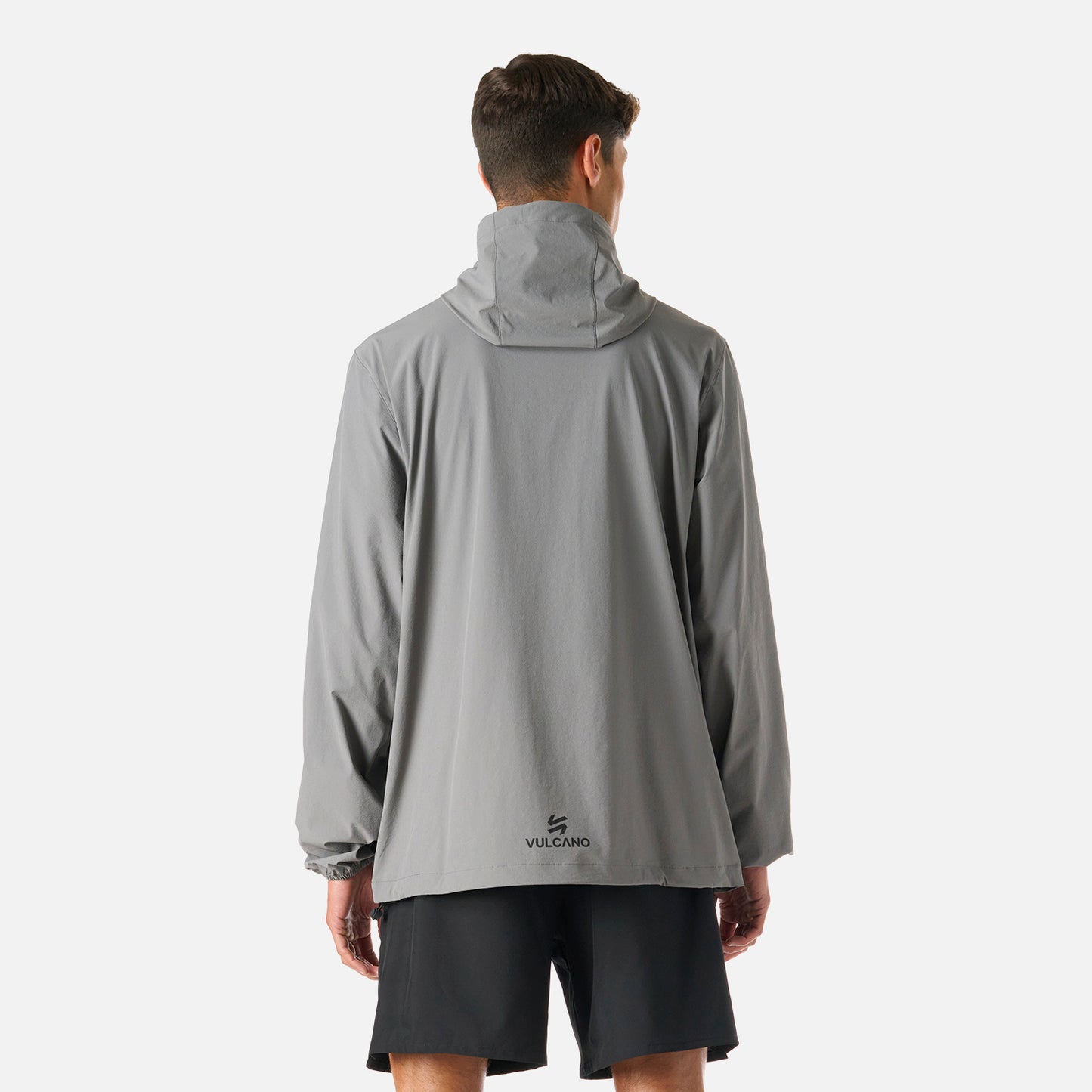 Chaqueta Hombre Tempo 1/4 Zip Windbreaker Jacket Gris Vulcano