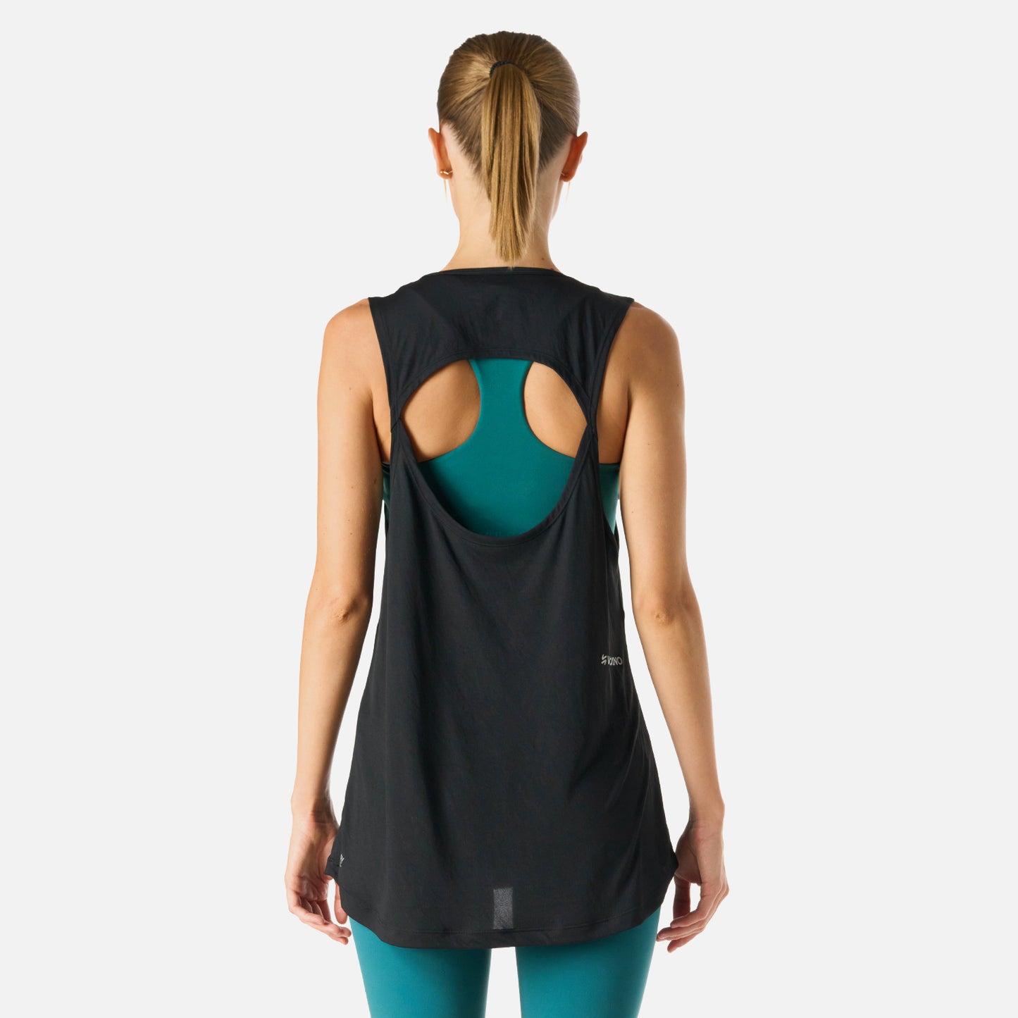 Polera Mujer Tempo Tank Top Negro Vulcano