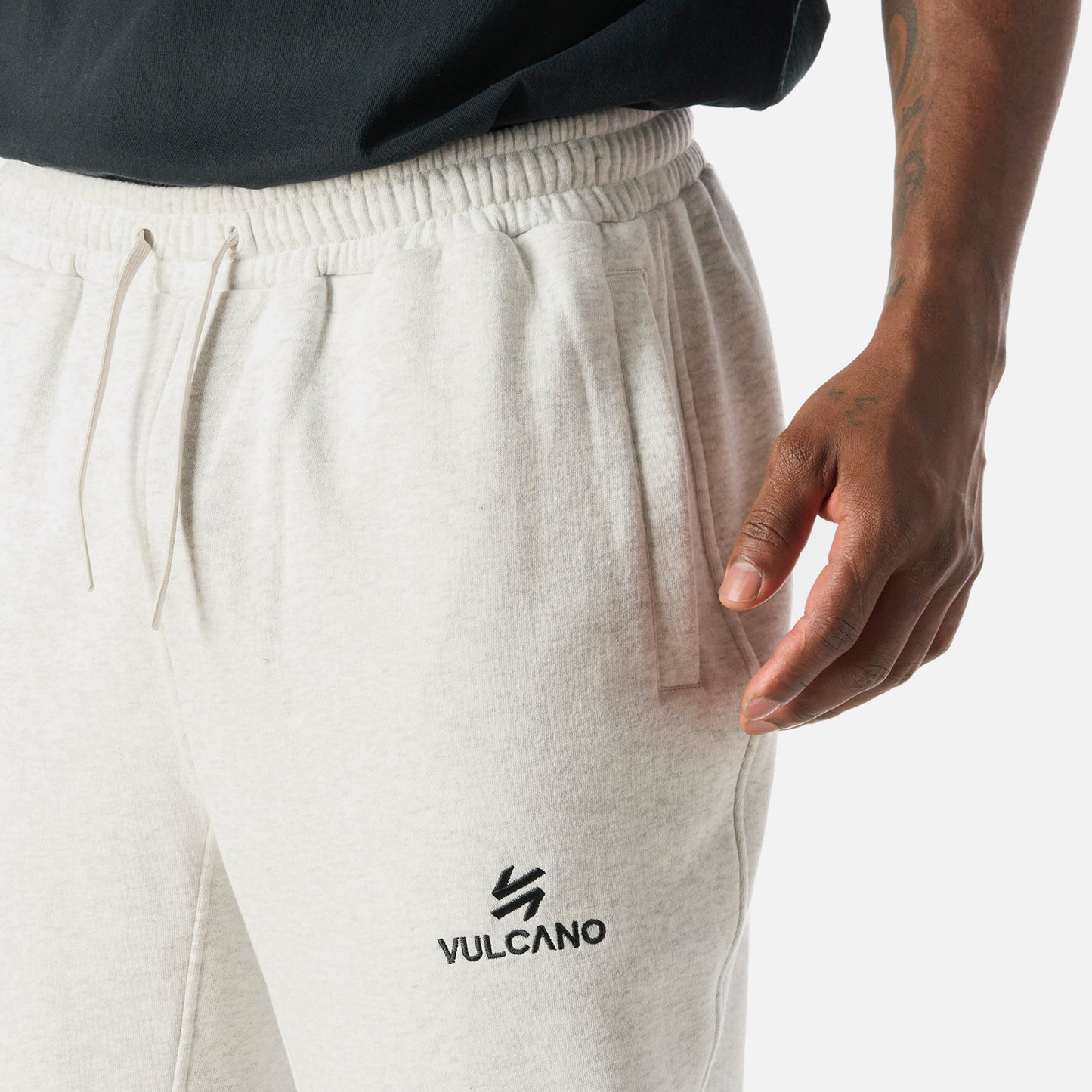 Pantalón Hombre Cool Down Jogger Pants Melange Gris Claro Vulcano