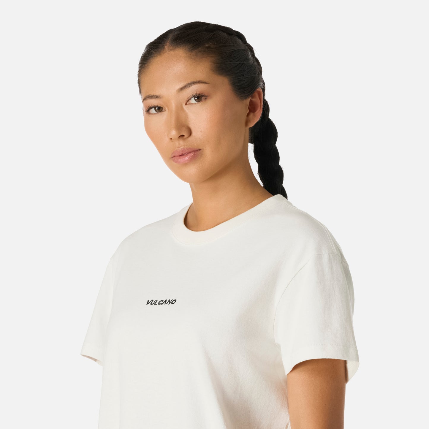 Polera Mujer Cool Down T-Shirt Blanco Vulcano