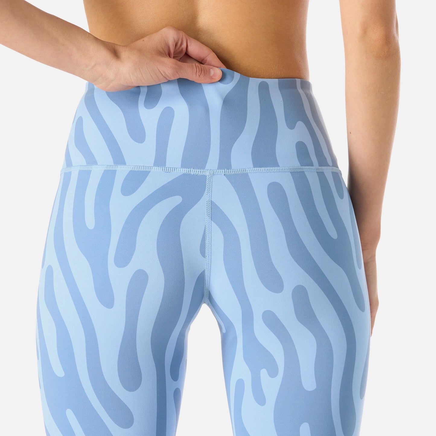 Calza Mujer Built To Move 3/4 High Rise Leggins Print Celeste Vulcano